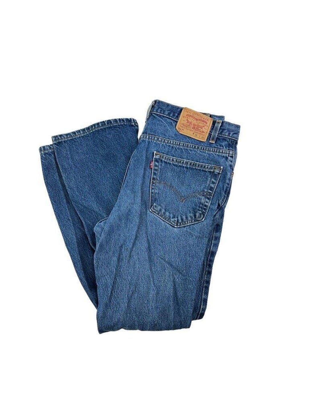 Vintage Levi's 517 Boot Cut W34 L29 Denim Cut Off Shorts Act
