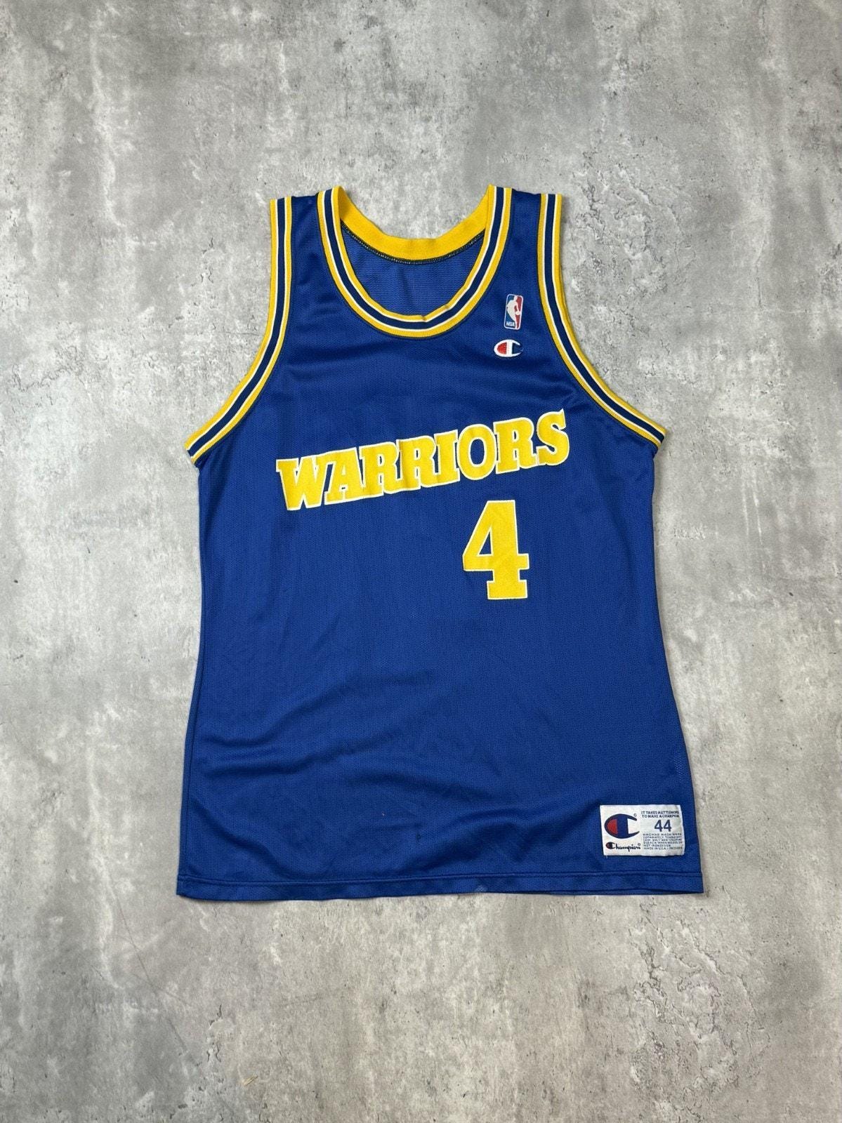 90's USA製 Champion Warriors game shirt Vintage Golden State Warriors Logo 7 T-Shirt Sz-XXL VTG 80s