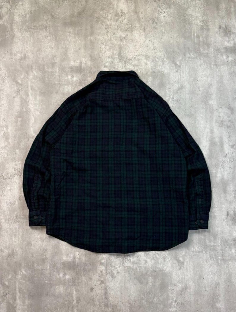Vintage Pendleton Single Pocket Karierter Druck Lange Ärmel Button Up Shirt Gr. XL Bild 2