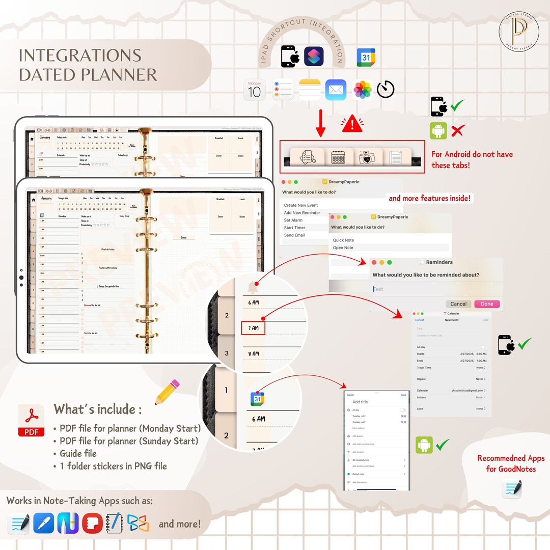 BUNDLE Digital Planner 2024 | 2025 | Undated Digital Planners ...