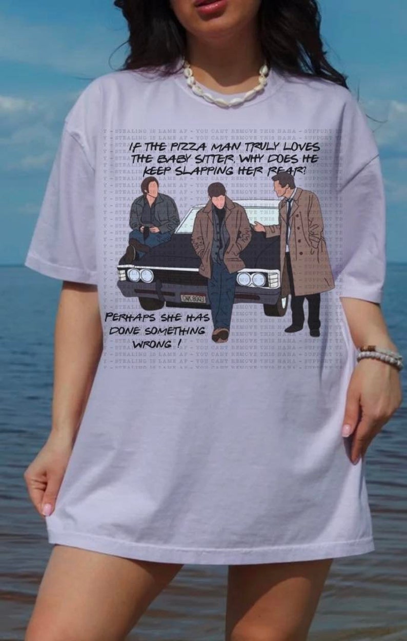 Pizza Man Castiel Tshirt Supernatural Shirt Spn Merch - Etsy