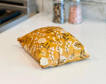 XXL Beeswax Bread wrap bag  - reusable, eco-friendly, food safe, kitchen storage - sourdough - sandwich bread - handmade in USA