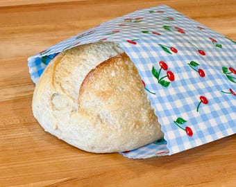 XXL broodverpakking bijenwas - herbruikbare milieuvriendelijke voedselveilige keukenopslag - handgemaakt in de VS - ambachtelijke zuurdesembroden - geen afval