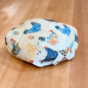 XXL Beeswax Bread wrap bag  - reusable eco friendly food safe homemade for kitchen storage - sourdough boules - loaves farmhouse chickens