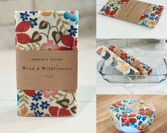 1 XL Beeswax wrap - reusable eco friendly food safe homemade wraps for kitchen storage - to fit 13x9 casserole dish