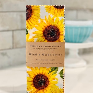 XXL Beeswax Bread wrap  - reusable eco friendly food safe kitchen storage - sourdough - sandwich bread - handmade in USA gifts under 20