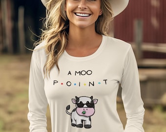 Moo Point T-Shirt - Retro-Freundes-T-Shirt, A Cow's Opinion T-Shirt, lustiges Kuh-Geschenk, Moo Point, Friend's Moo Point-Shirt