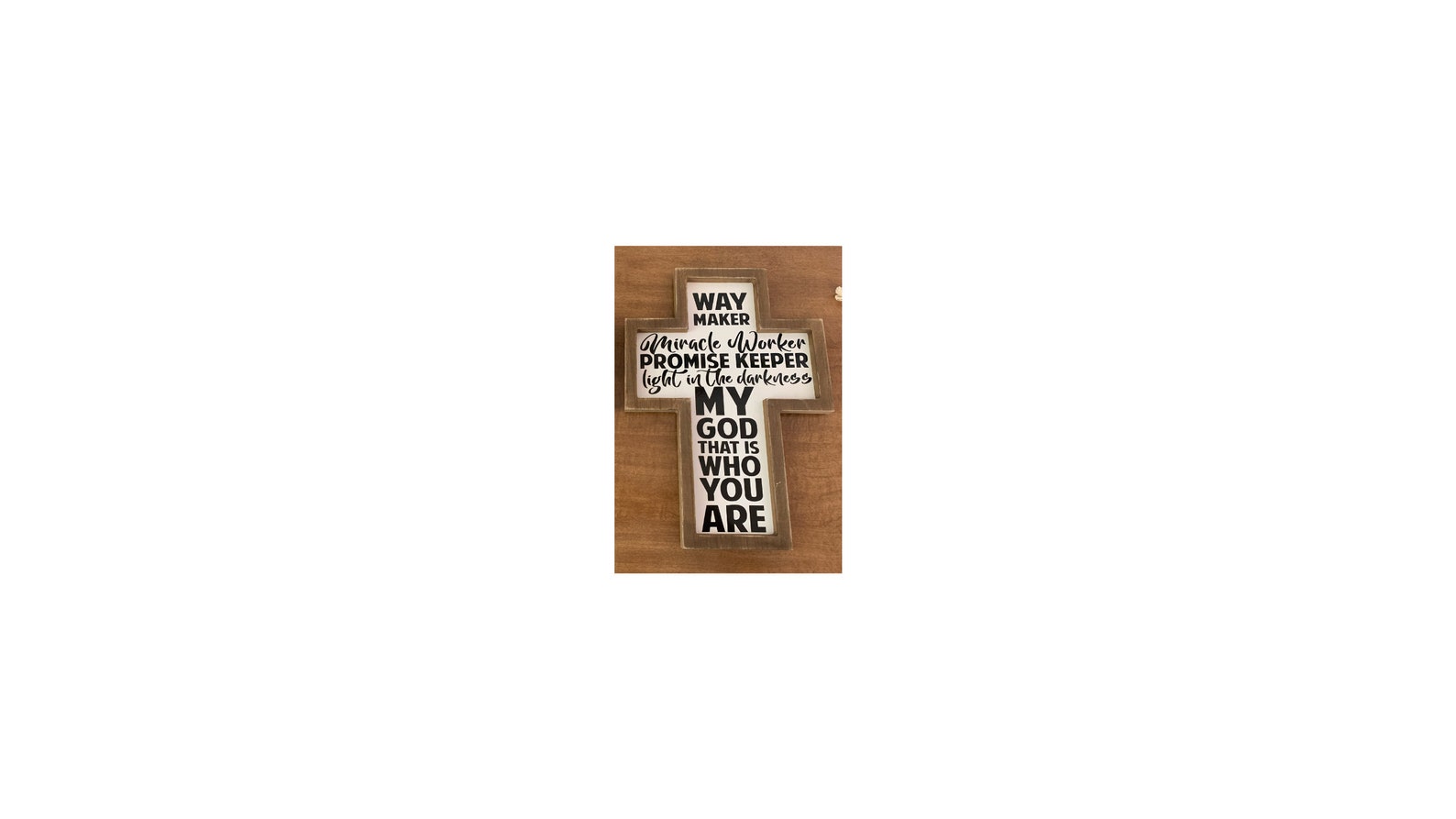 Waymaker, Way Maker Cross, Wooden Faith Cross, Cross Wall Art, Faith ...