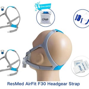 2 Pack ResMed AirFit F30 Headgear: CPAP Mask Replacement, Standard