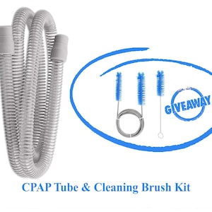 1.8M CPAP Hose with Cleaning Brush: 22MM Flexible Tubing