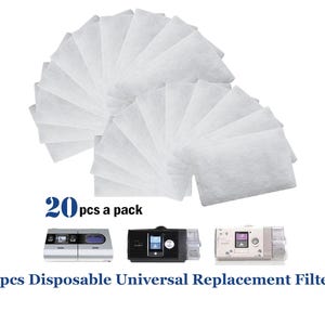 20pcs Disposable Universal Replacement Filters Cotton Filter Sleep Snorer CPAP Replacable ResMed AirSense