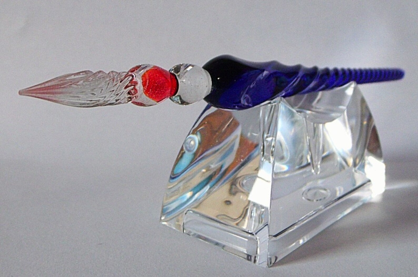 Glass Dip Art Pen J. Herbin Hand Blown Spiral Handle and Nib Etsy