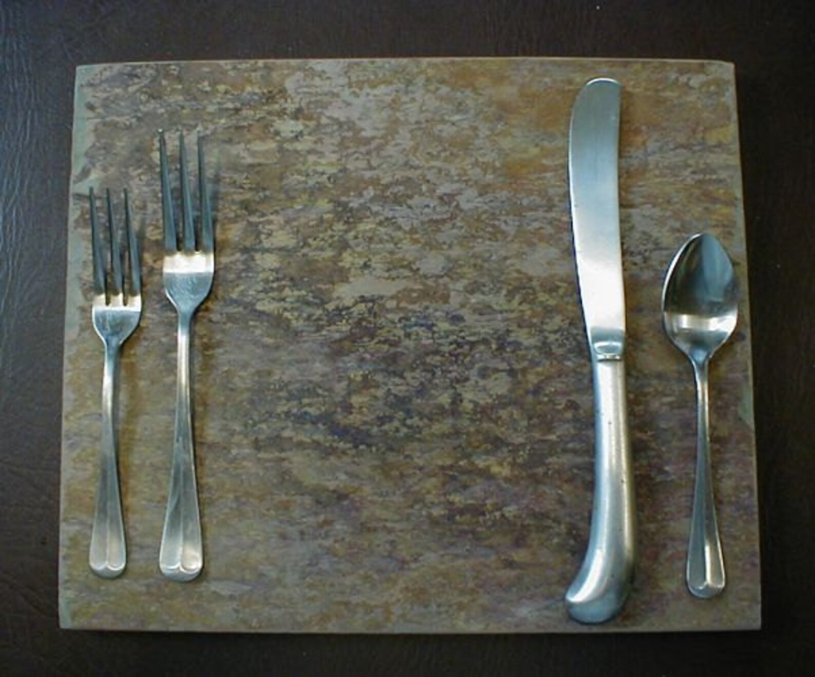 Natural Stone PLACEMATS Set of 4 Assorted Slate Place Mats Etsy