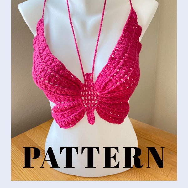 Crochet Butterfly Top Pattern