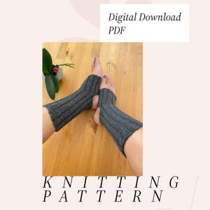 Beginner-Friendly Yoga Socks Knitting Pattern – Adjustable Sizes (PDF)