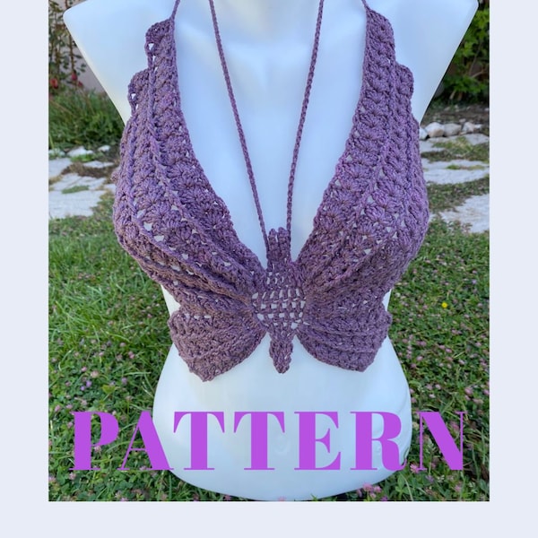 Crochet Butterfly Top Pattern