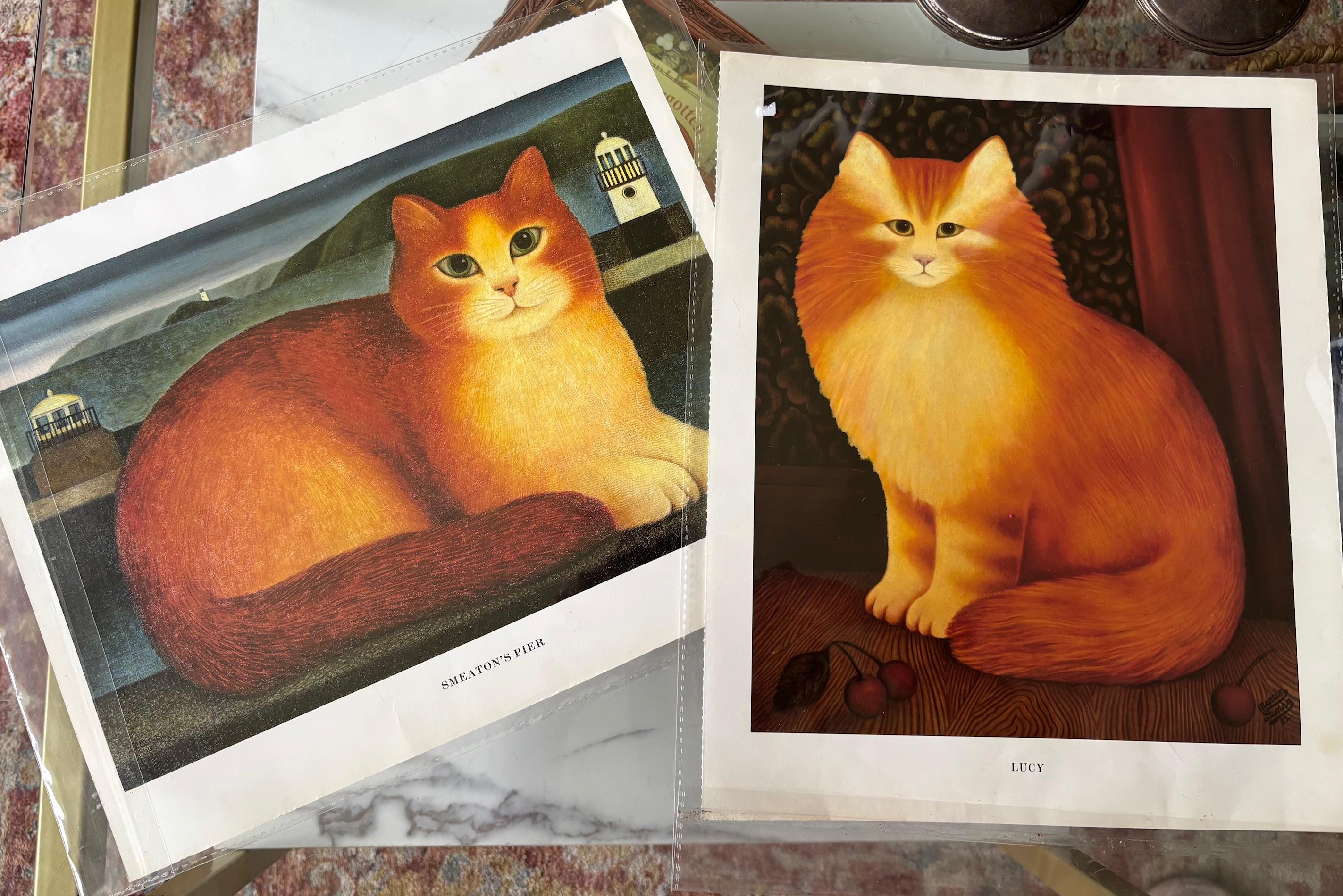 Martin Leman Cat Print - Etsy