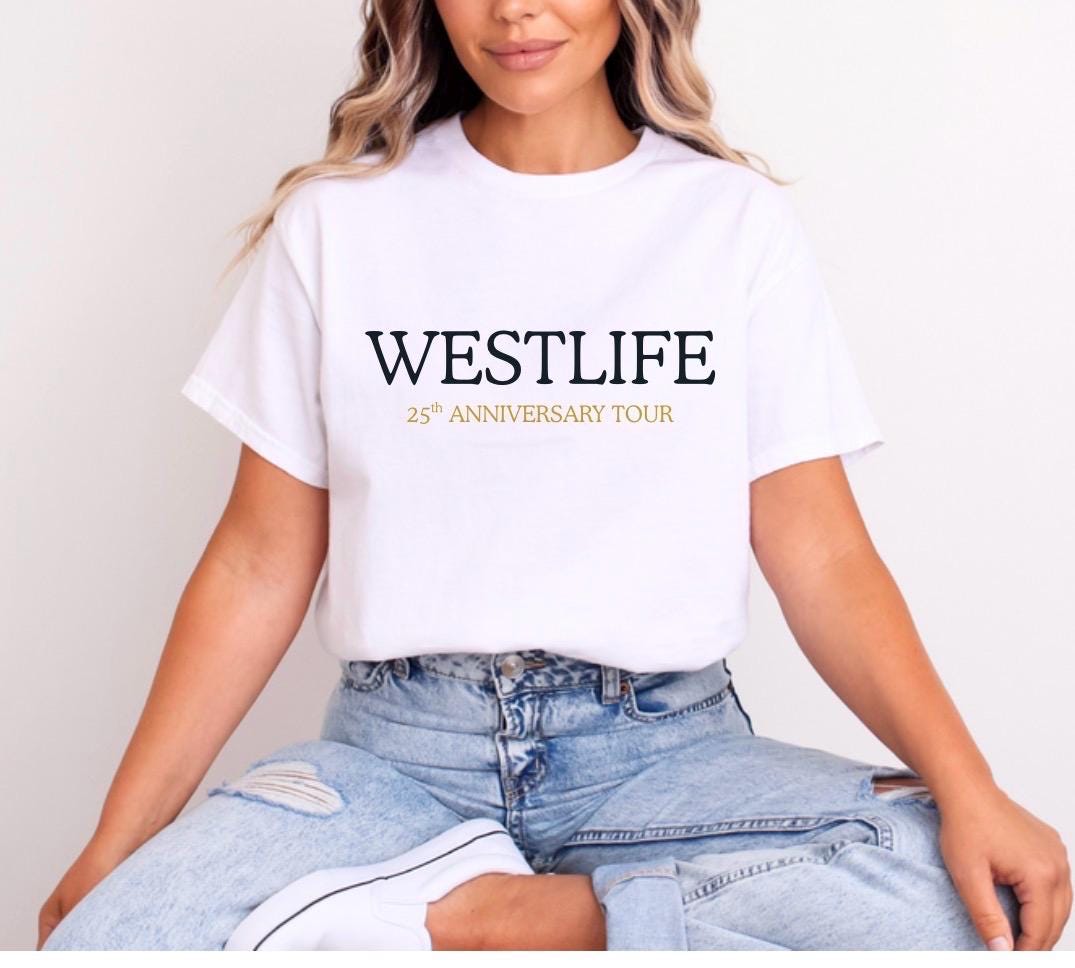 Westlife 25th Anniversary Tour T-shirt | Boyband Fan Gift - Etsy