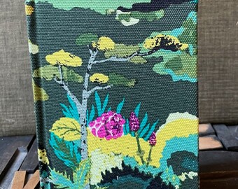 Small Unlined Fabric Covered Journal - Dinosauria fabric