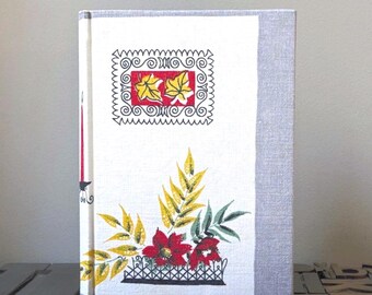 Recipe Journal Made from a Vintage Kitchen Themed Placemats