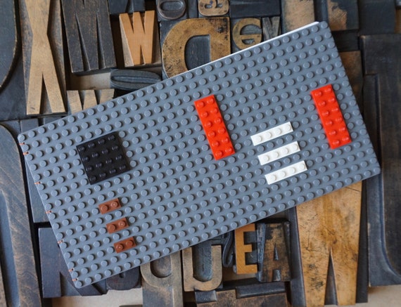 Medium Coptic Handbound Journal Made With Lego Building Bricks