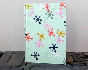 Large Unlined Fabric Covered Journal - Jacks
