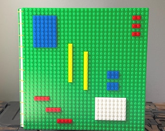 Journal Made With Classic Green LEGO® Baseplates - Large