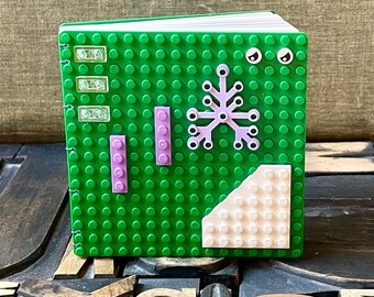 Lavender and White Journal Made With LEGO® Baseplates