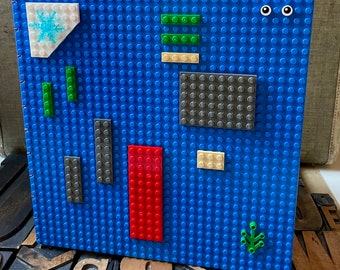 Blue Journal Made With LEGO® Baseplates