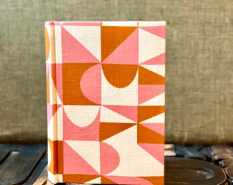 Large Lined Fabric Covered Journal - Building Blocks