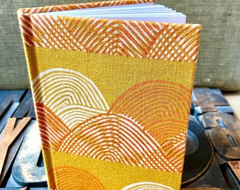 Large Lined Fabric Covered Journal - Headlands