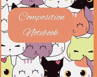 Carnet de composition carnet de notes chat mignon