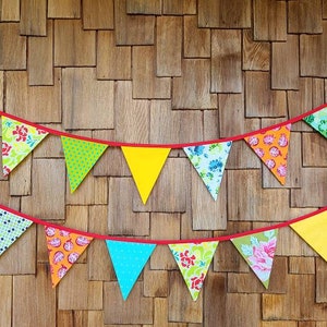ON SALE Best Selling Item Colorful Fabric Bunting Banner Prop Decoration in Bright Colors Designer's Choice Best Seller Bild 2