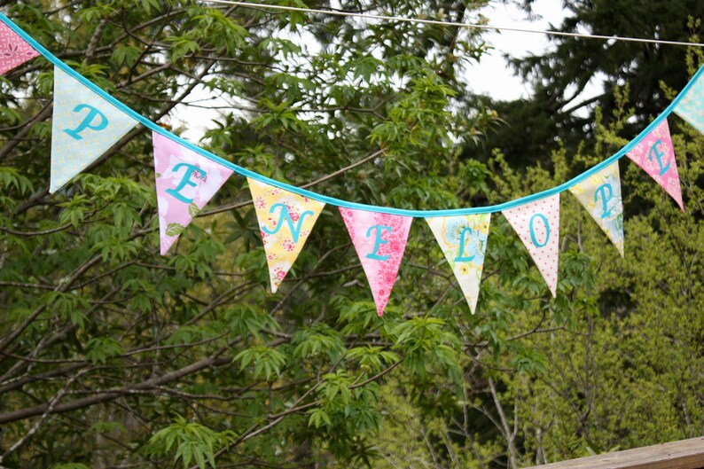 Personalized Custom Bunting Flag Decoration. 10 Flags up to Etsy