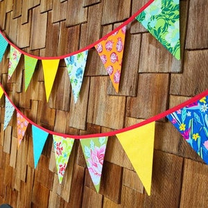 ON SALE Best Selling Item Colorful Fabric Bunting Banner Prop Decoration in Bright Colors Designer's Choice Best Seller Bild 10