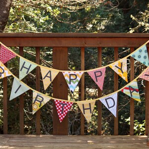 Set of TWO Extra Long Carnival Themed Fabric Bunting Banners, Vintage Circus, Designer's Choice. Also For Weddings and Parties. image 4