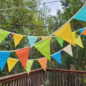 ON SALE Best Selling Item Colorful Fabric Bunting Banner Prop Decoration in Bright Colors Designer's Choice Best Seller Bild 6