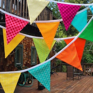 ON SALE Best Selling Item Colorful Fabric Bunting Banner Prop Decoration in Bright Colors Designer's Choice Best Seller Bild 4