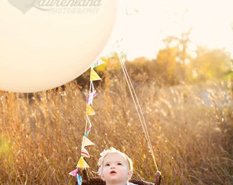 Mini Flag Bunting, Features 6 Feet of Tiny Flags in a Mix of Happy Colors.