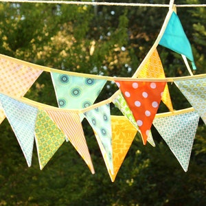 ON SALE Best Selling Item Colorful Fabric Bunting Banner Prop Decoration in Bright Colors Designer's Choice Best Seller Bild 1