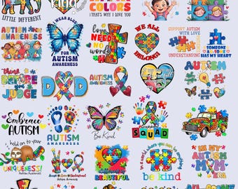 50+ Autism Png, Autism Bundle Png, Autism Coquette Bow Png, Autism Awareness Png, Puzzle Autism Ribbon, Teacher Autism Shirt Autism Month