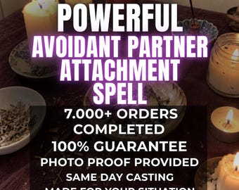 Avoidant Partner Attachment Spell | Heal Distance and Reconnect | Deep Attachment, Communication, Reconciliation and Emotional Healing