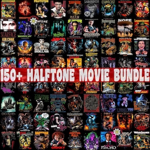 150+ Halftone Movie Png Bundle, Halftone Movie Designs Png, Trendy Movie Png, Tv Shows Png, Retro Movie Png, Popular Shows Png, Digital Png