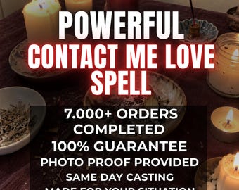 Contact Me Love Spell | Unblock Communication and Receive Messages | Trigger Longing, Outreach, Texts, Calls and Reconnection