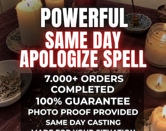 Same Day Apologize Spell | Deep Regret and Remorse Ritual | End the Silence, Restore Communication, Apology, Forgiveness and Reconciliation