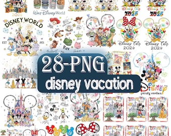 Trip to Disneyworld PNG Designs, Matching Mickey and His Friends Disney Family Vacation 2026 Png, PNG Digital Download