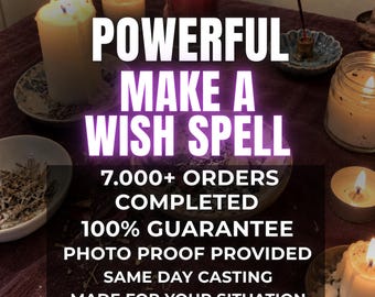 Make a Wish Spell | Manifest Three Desires | SAME DAY Wish Activation for Dream Fulfillment, Good Luck and Desired Future