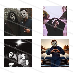 90s Scream Halloween Heart Hands Album Png, Michael Myers Halloween Png, Horror Movie Png, Halloween Png, Michael Meyers Png