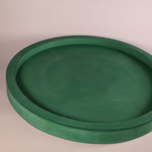12in Concrete Lazy Susan Turntable Large Lazy Susan Kitchen Rotating Coffee Table Cement Lazy Susan Dining Countertop Spinning Plant Tray