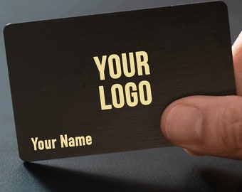 Custom NFC Metal Digital Business Card Laser Engraved (Google Reviews, Apple Contact, Digital Business Profile)